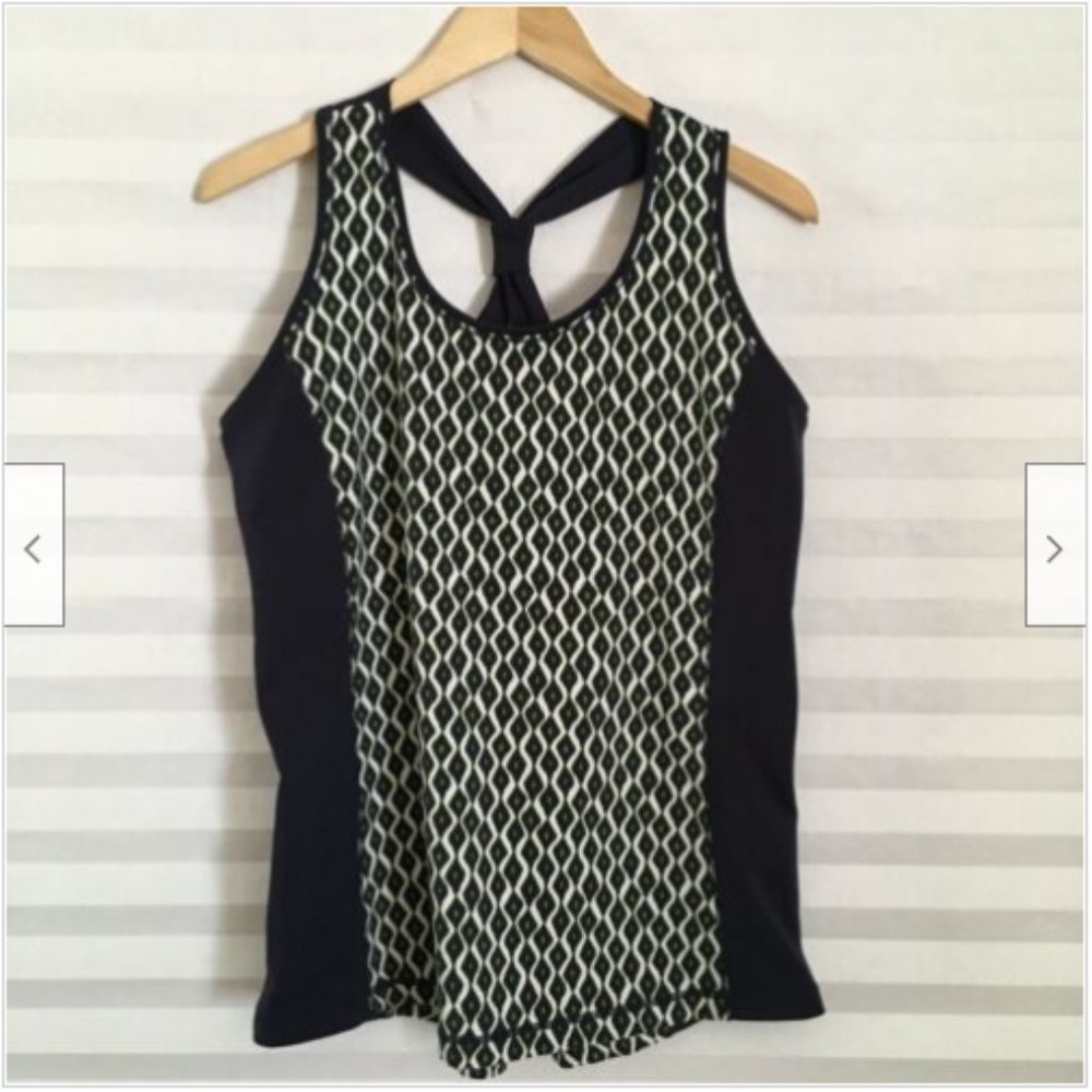 Zenergy‎ Chico's Womens Tank Top Sleeveless Criss Cross Back Stretch